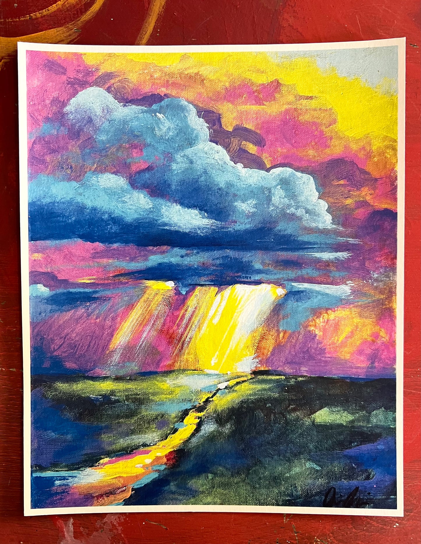 Shine Down landscape art print