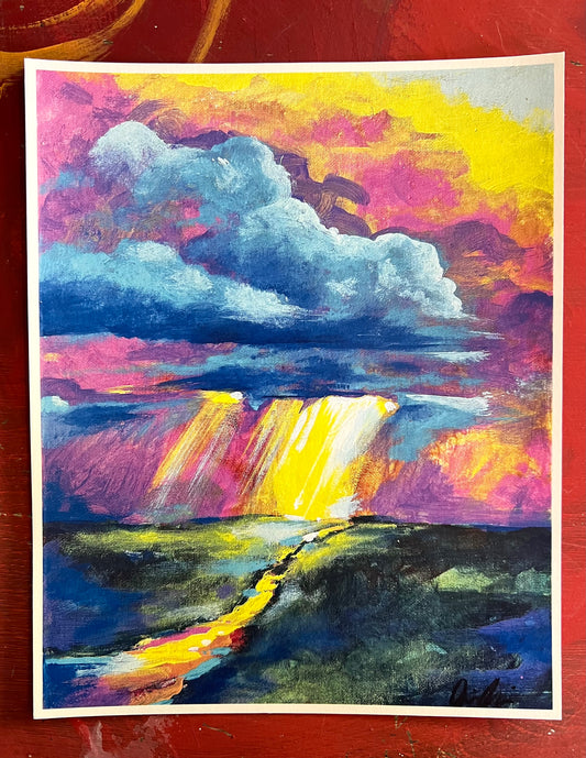 Shine Down landscape art print