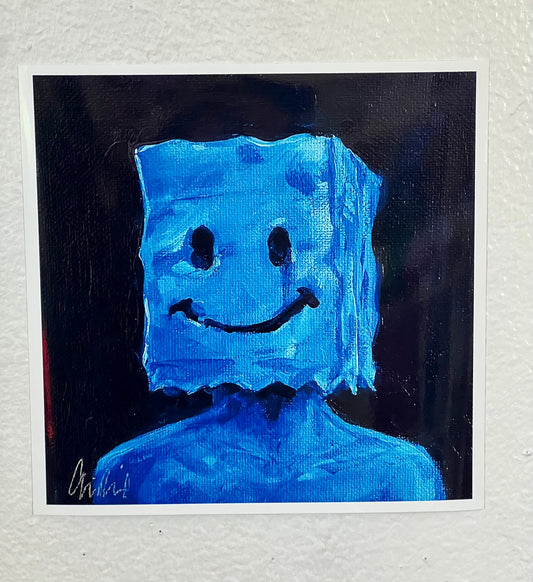 Happy Mask ART PRINT