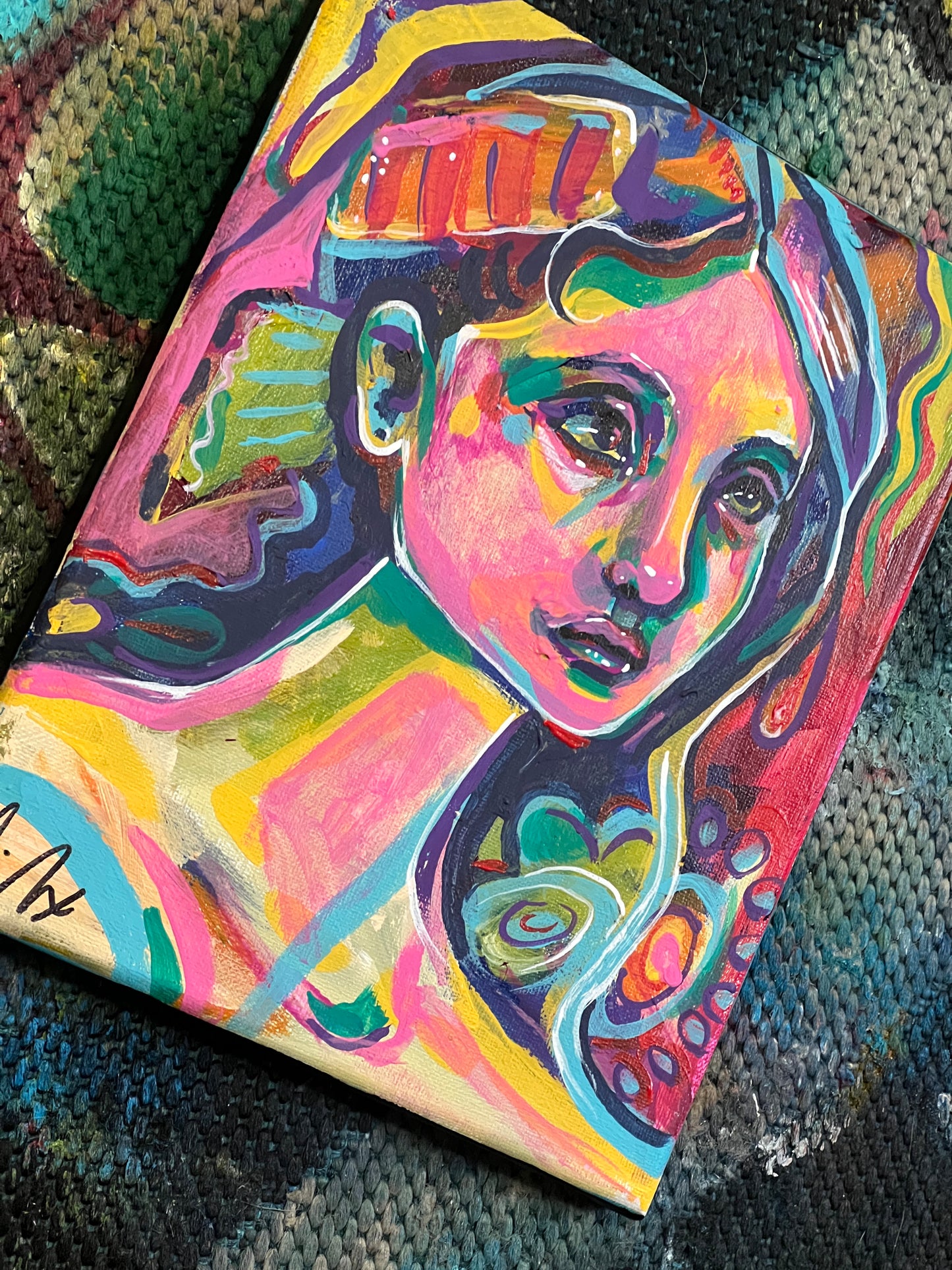 Sushi Date portrait painting