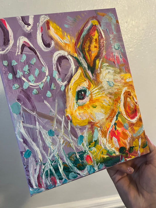 Golden spring rabbit