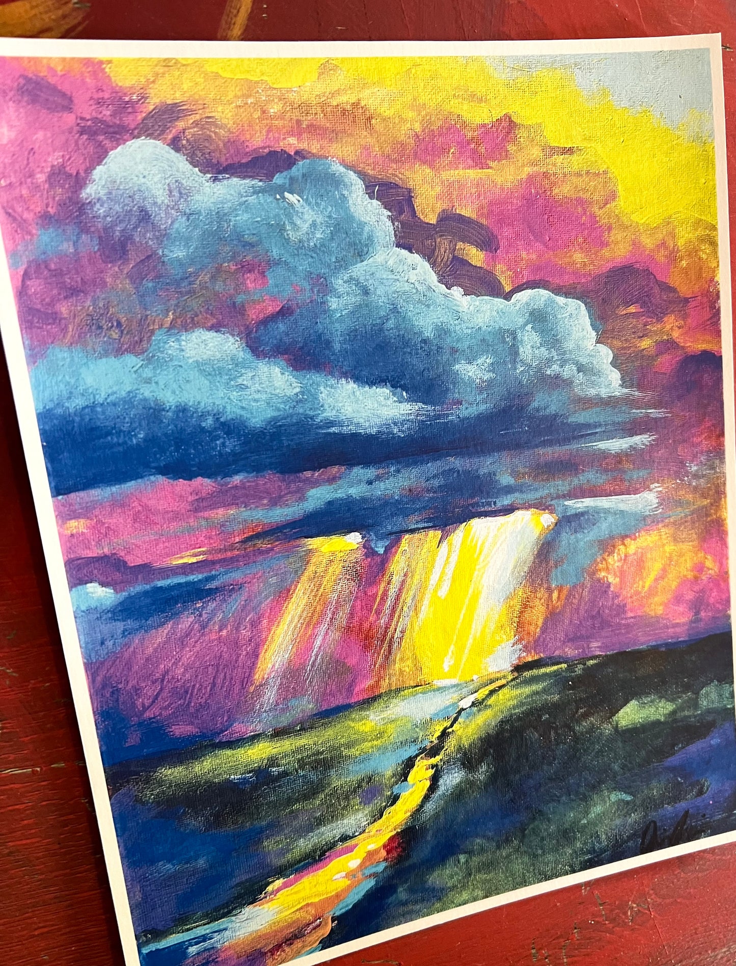 Shine Down landscape art print
