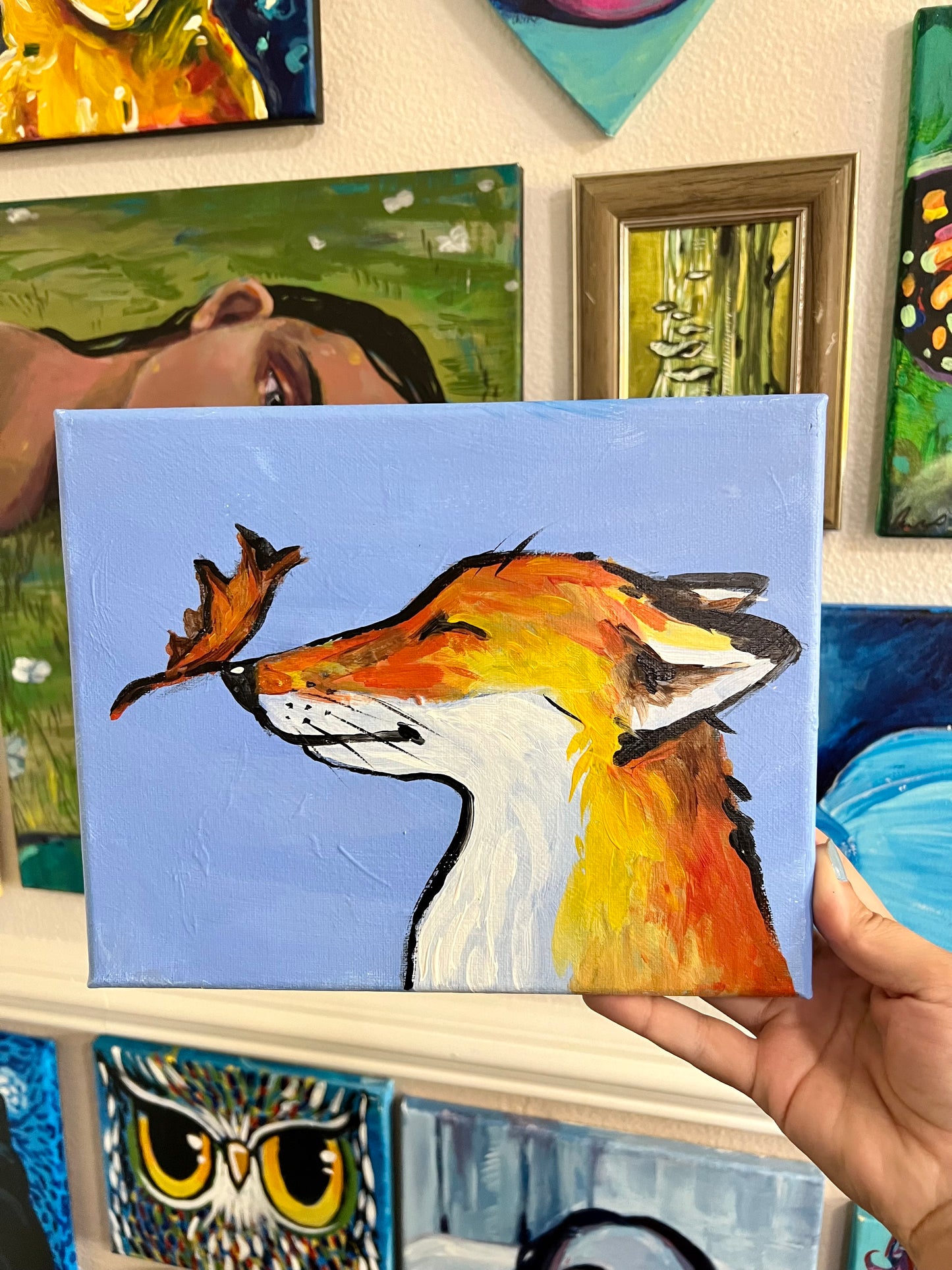 Fall Fox painting