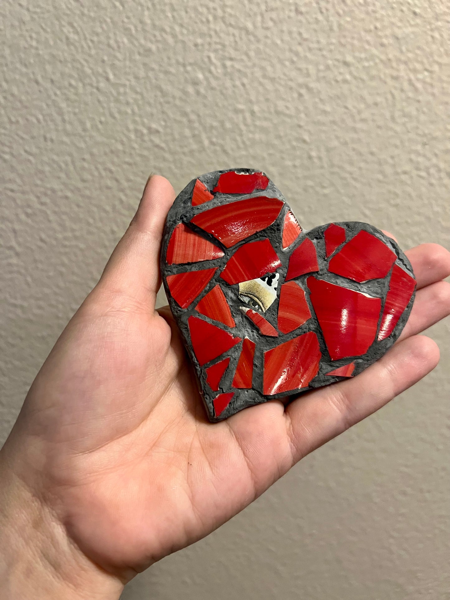 Look with heart mosaic