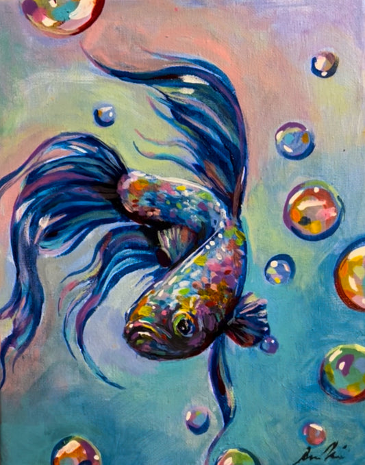 Bubble beta painting
