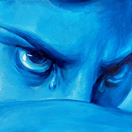 Art print of cropped “fallen angel” study
