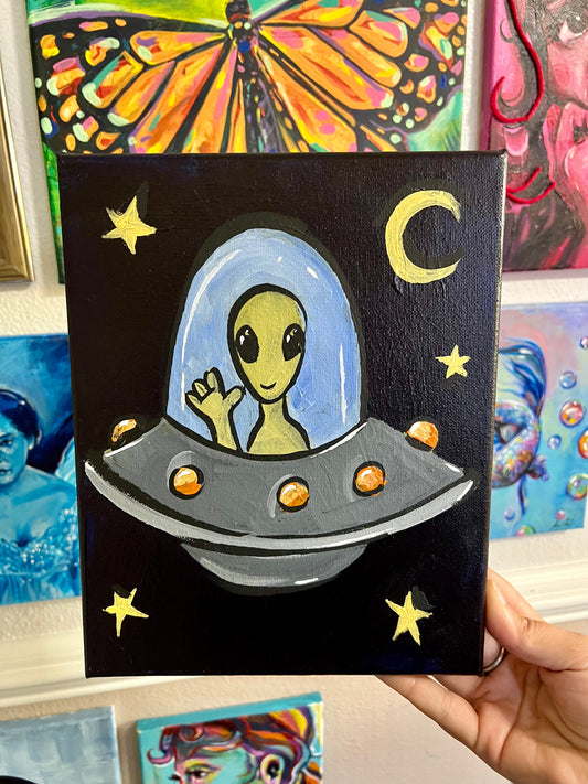 Alien space painting