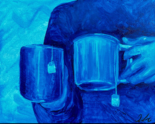 “Offering of friendship” tea mug painting ART PRINT