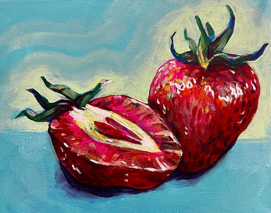 “Strawberry Sweetheart” ART PRINT