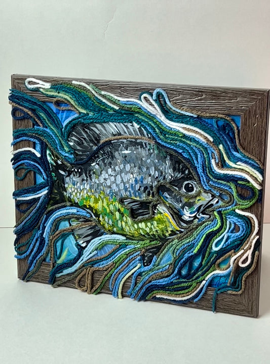 Mixed Media “fish” painting